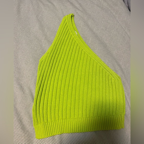 Zara knit one shoulder asymmetrical top - Picture 4 of 4